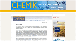 Desktop Screenshot of chemikinternational.com
