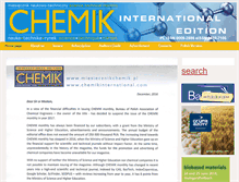 Tablet Screenshot of chemikinternational.com